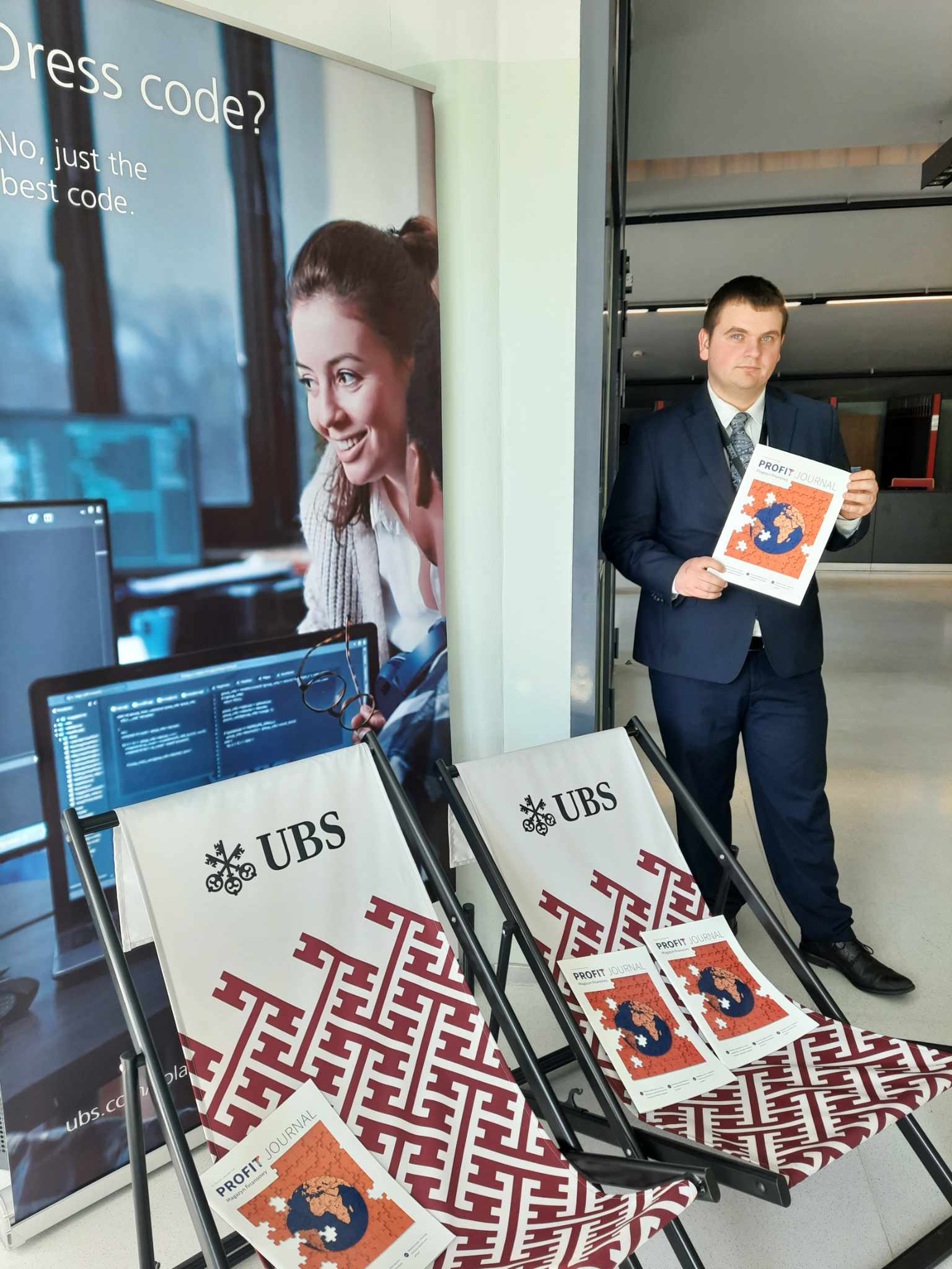 Członek zarządu Koła Naukowego Modelowania Finansowego AGH na XIII Krakowskiej Konferencji Matematyki Finansowej